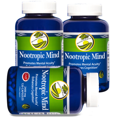 Nootropic Mind (360 Capsules) Natural Mental Acuity